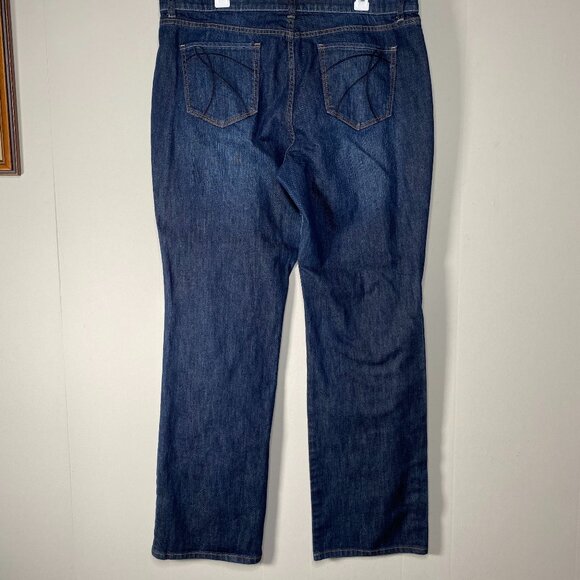 New York & Company Bootcut Denim Jeans Women's 18 Tall Blue Casual Pants - Picture 4 of 16